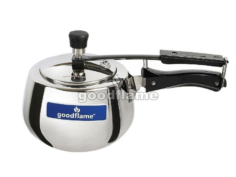 Steel GOODFLAME PRESSURE COOKER, For Home, Certification : ISI Certified