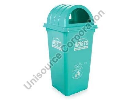 80L Aristo Plastic Dustbin, Color : Green