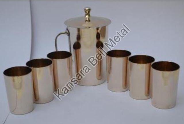 Bronze Jug & Glass Set, Size : 5 Inch