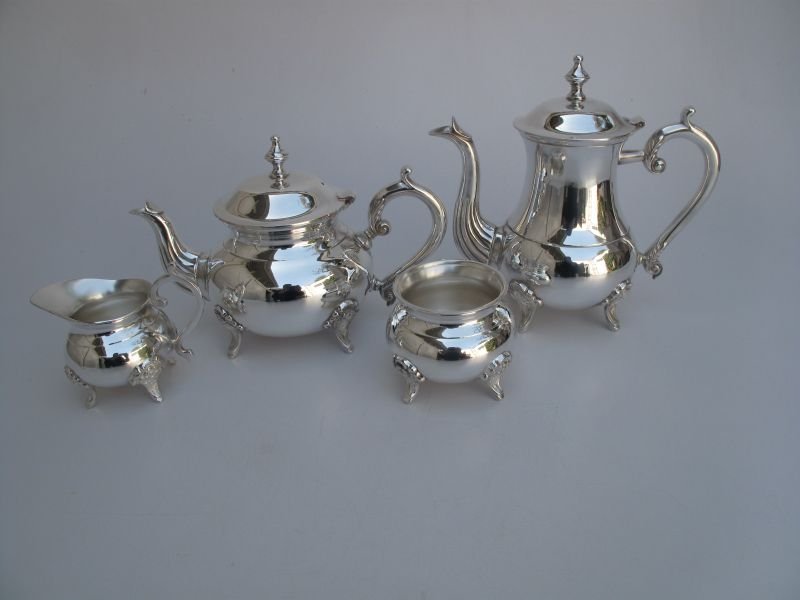 Silver Plated Tea/ Coffee Set, For Party Servings, Style : Royal, Antique, EPNS