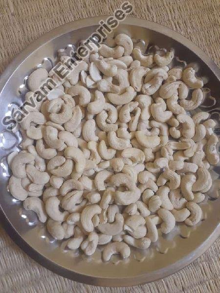 Sarvam Curve Cashew Nuts (W240), For Food, Snacks, Packaging Type : Pouch, Tinned Can