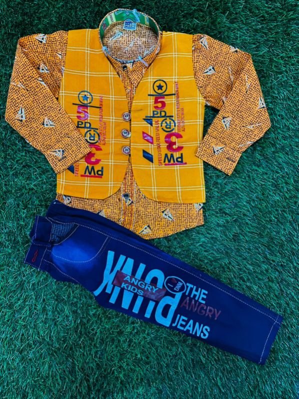 Full Sleeves Cotton Kids Readymade Garments