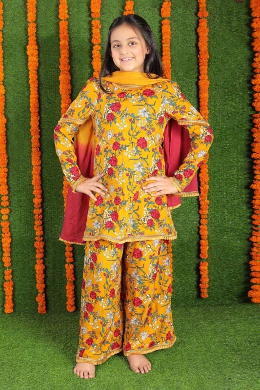 Full Sleeves Rayon Printed Kids